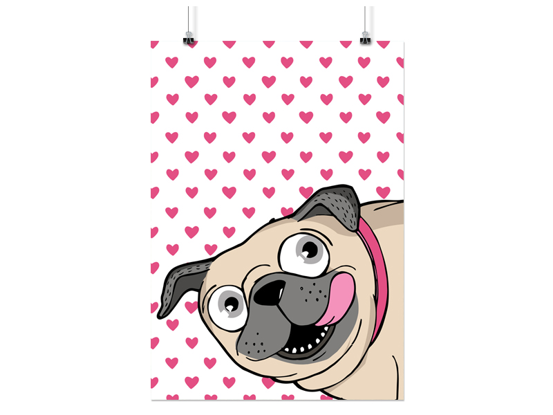 

Plakat Dog Pies Psy 100x130 CM 41 Wzorów Matowy