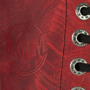 KMM 10 dziurkowe GLANY CZERWONE Nubuk Rozmiar 38 Oryginalne opakowanie producenta pudełko