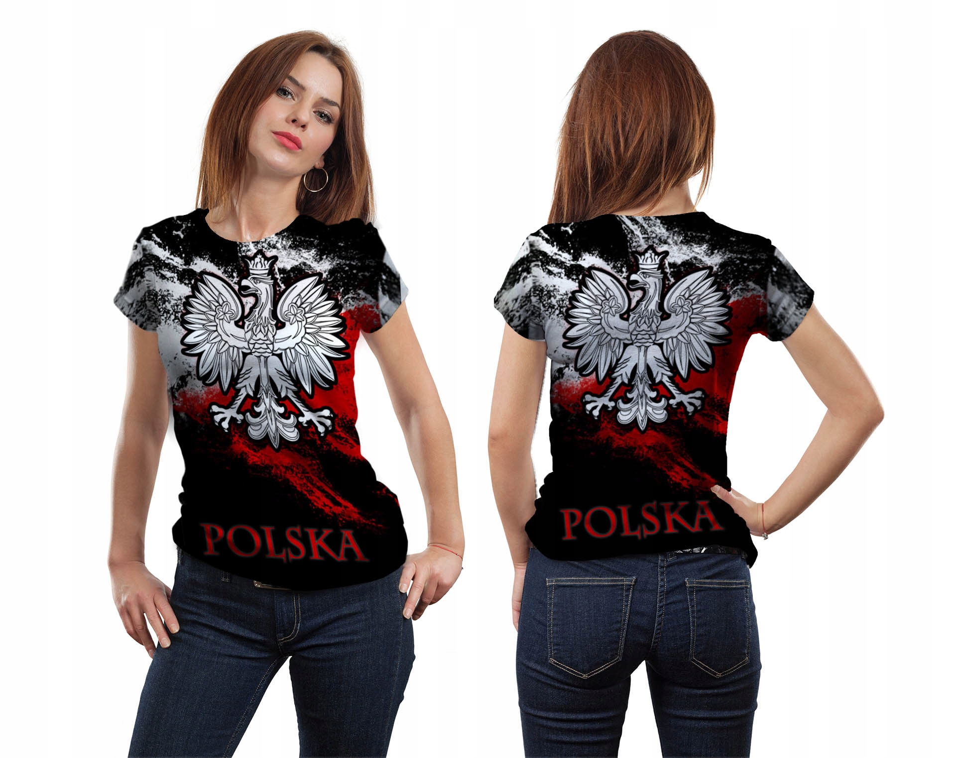 

Koszulka Fullprint T-shirt Polska L Modna Stylowa