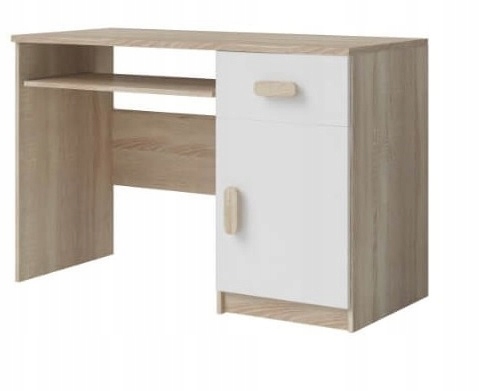 Białe biuro młodzieżowe pod komputer szafka LUBIŚ Marka inna