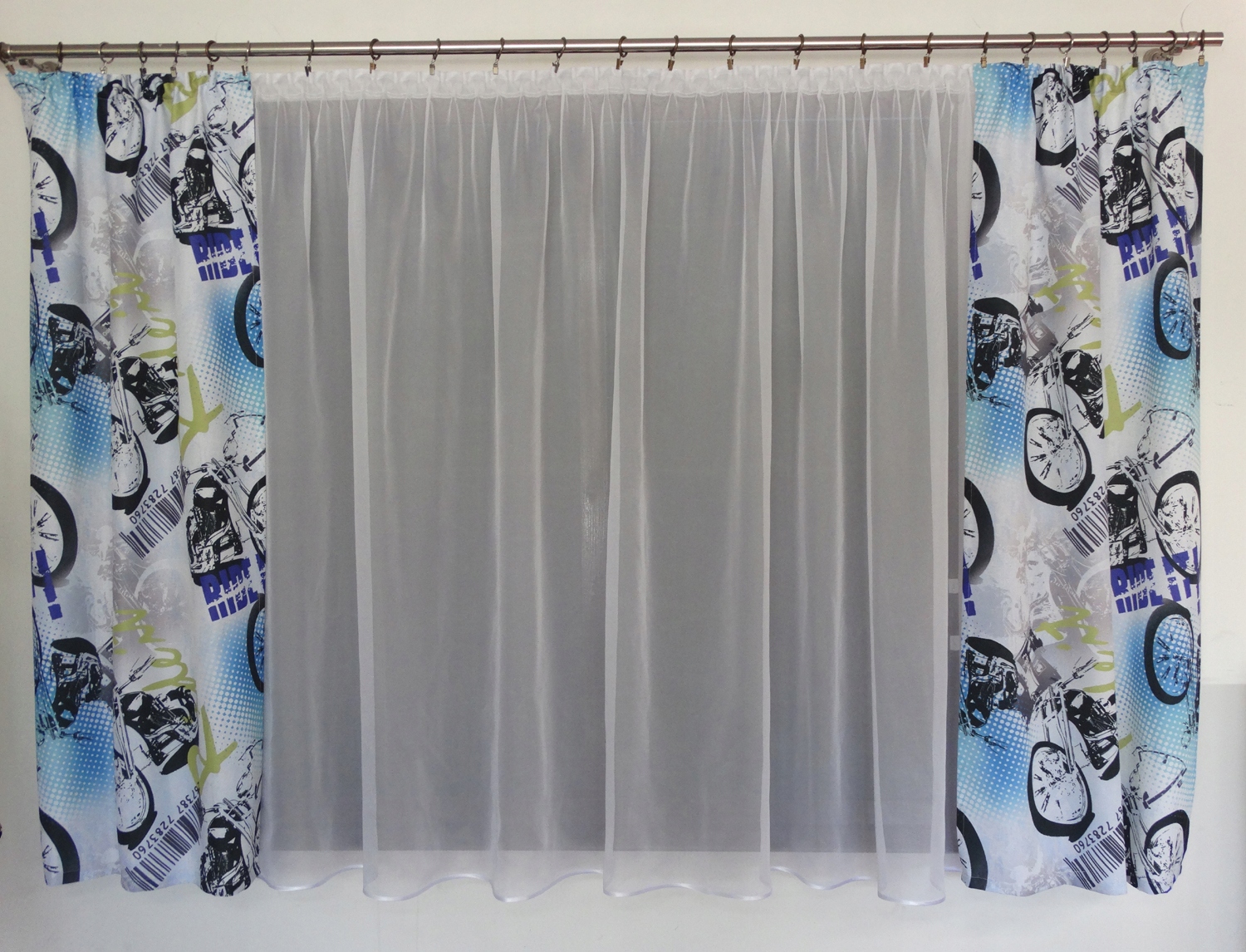 МГ В КОМПЛ ШТОРНЫЙ ВУАЛЬ +ШТОРЫ МОТОЦИКЛЫ НОВИНКА