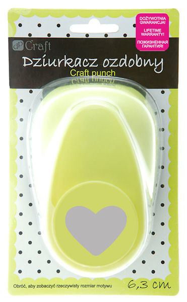 Děrovač ozdobný DP-Craft 6,3cm Srdce