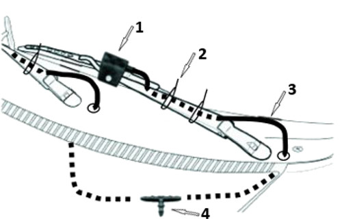 ZESTAW SPRYSKIWACZY DYSZA NA RAMIĘ WYCIERACZKI Numer katalogowy części ID759