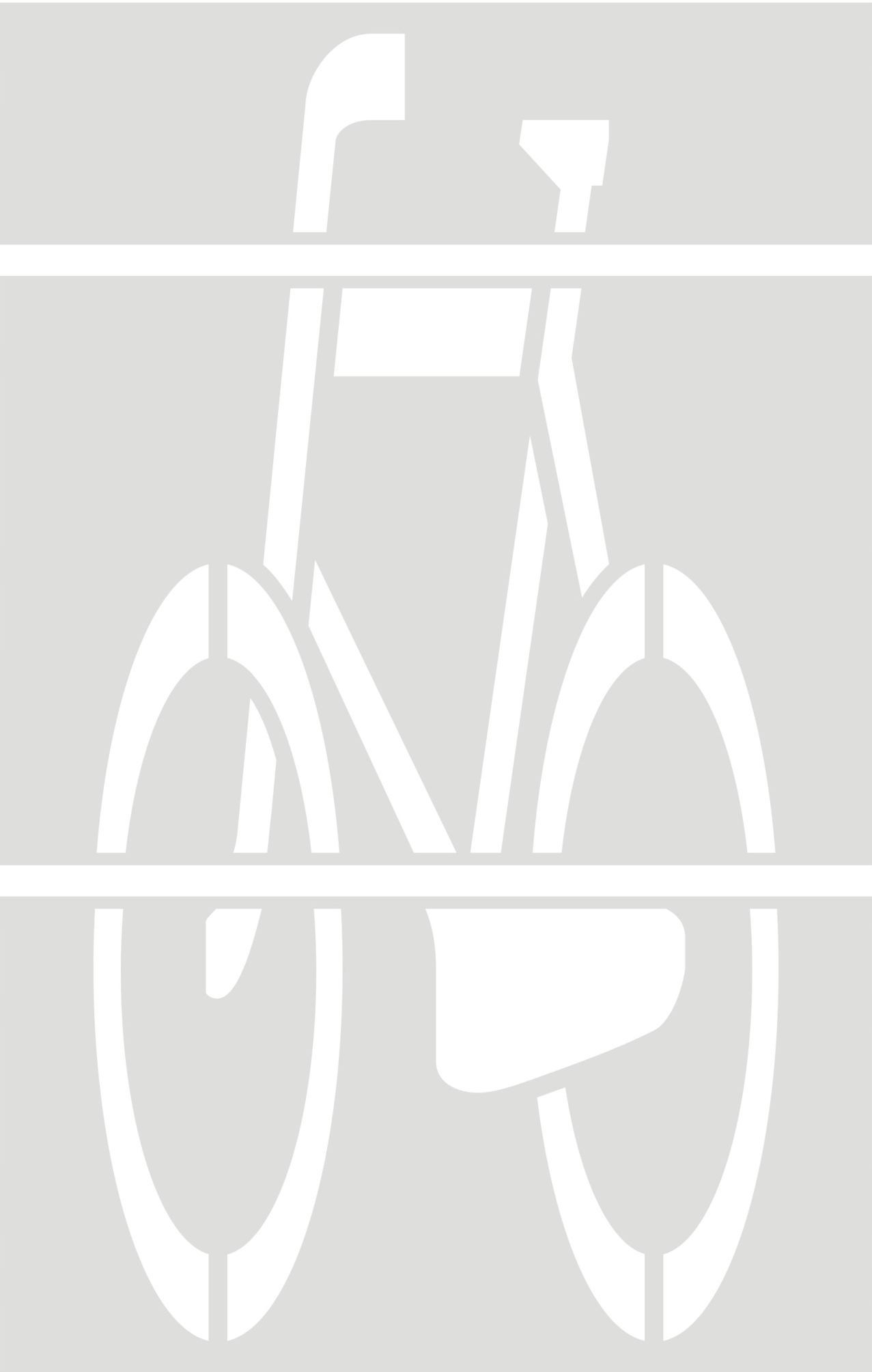 SZABLON MALARSKI P-23 ROWER OZNAKOWANIE ŚCIEŻKI Marka inna