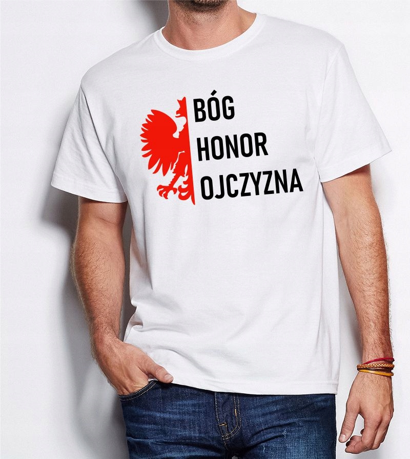 

Koszulka Patriotyczna Bóg Honor Ojczyzna Polska