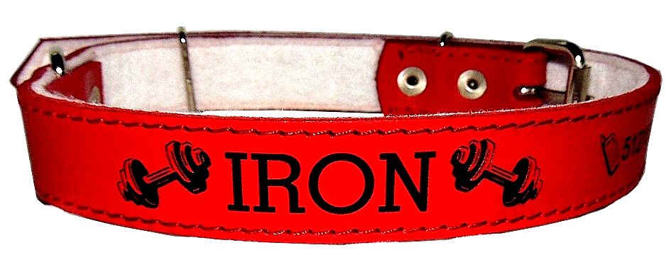 

Obroża Skórzana - Grawer! rozm .33-45cm czerwony