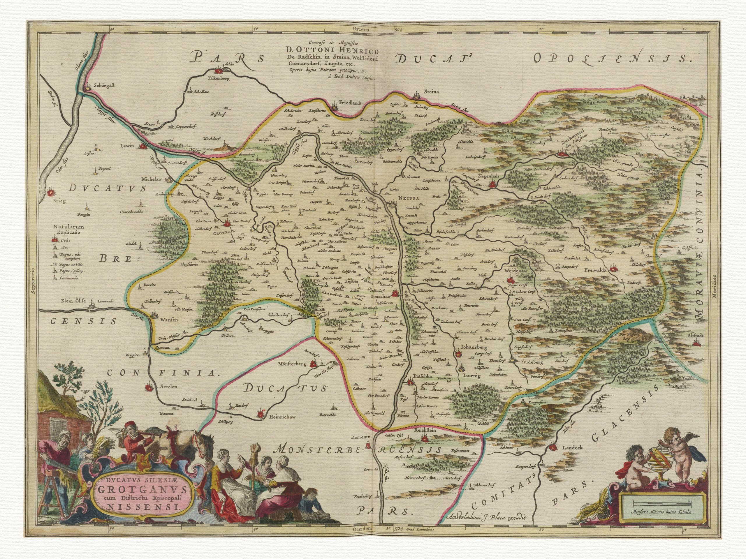 Nysa GrodkÓw OtmuchÓw GŁuchoŁazy Mapa Blaeu 1655 7189643487 Allegropl 6606