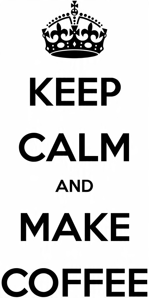 

Naklejka na ścianę Keep Calm Make Coffee 25x50 cm