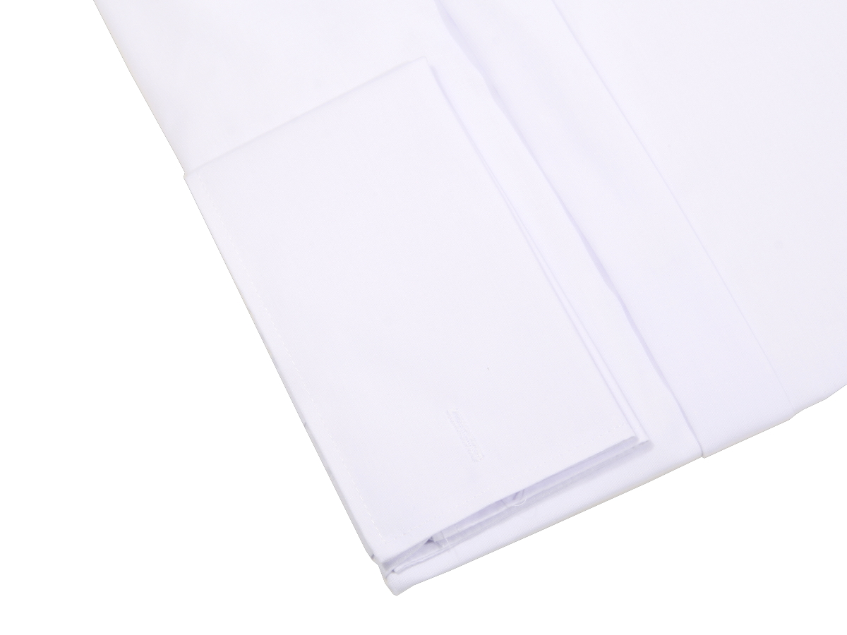 KOSZULA BIAŁA GŁADKA NA SPINKI 46 176-182 SLIM FIT Rozmiar 176-182/46