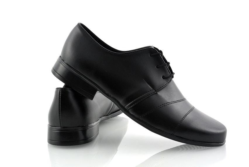 CZARNE CHŁOPIĘCE PÓŁBUTY KOMUNIJNE WIZYTOWE PL r34 Płeć chłopcy