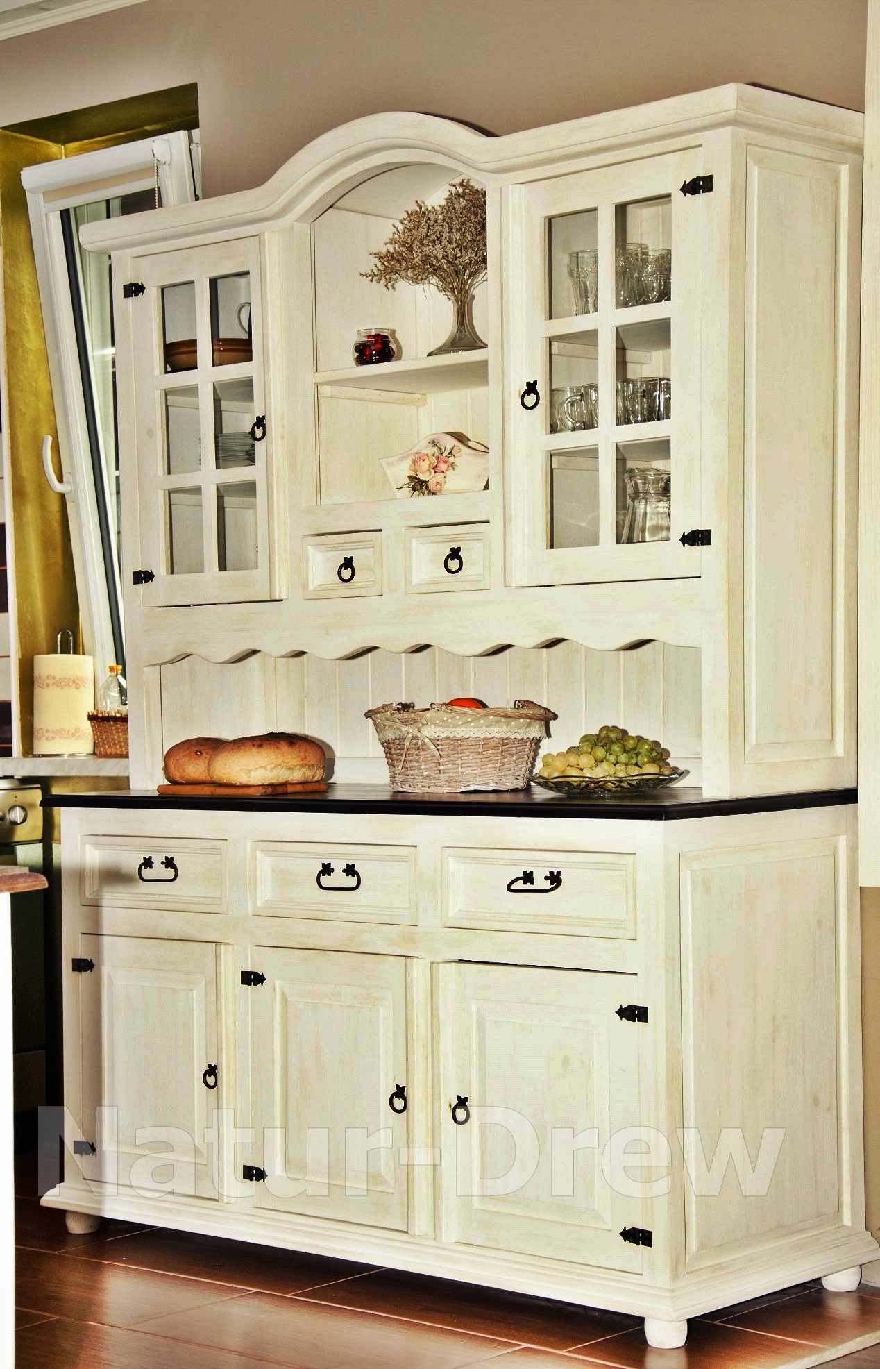 Kredens Stary a Nowy, Z drewna,Drewniany NOWOŚĆ Liczba drzwi więcej niż 4