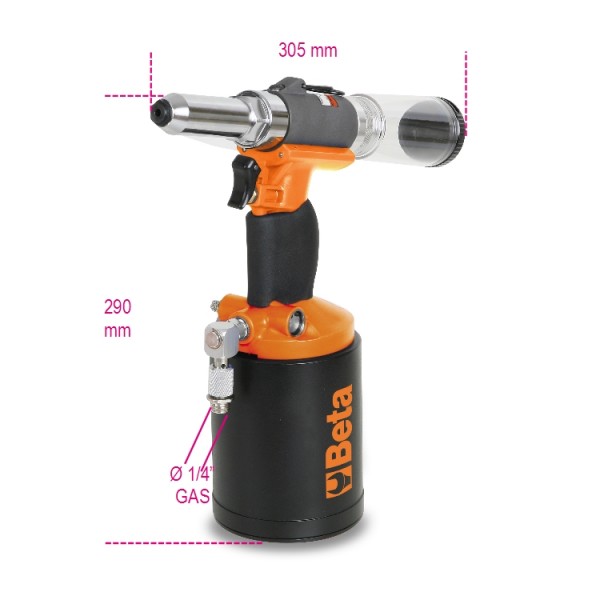 ПНЕВМАТИЧЕСКИЙ КЛЕПАЛЬЩИК С АВТОМАТИЧЕСКОЙ ПОДАЧЕЙ 7,8 ММ