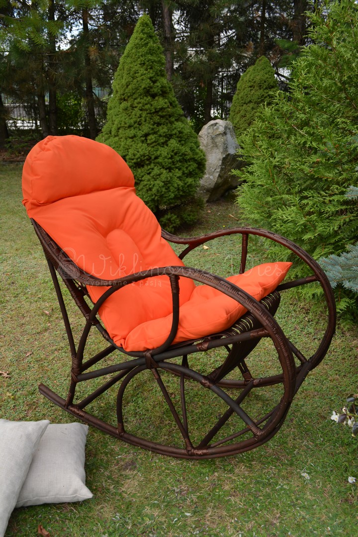 FOTEL BUJANY WIKLINA LORD BRĄZ + PODUSZKA KOLORY Materiał dominujący wiklina