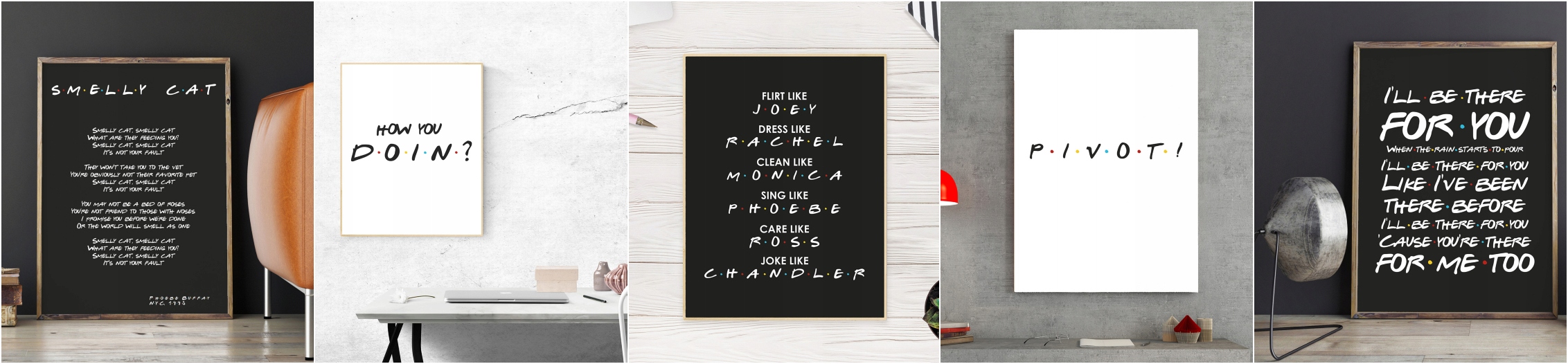 FRIENDS - serial PRZYJACIELE A4 - HOW YOU DOIN? Rodzaj bez ramy