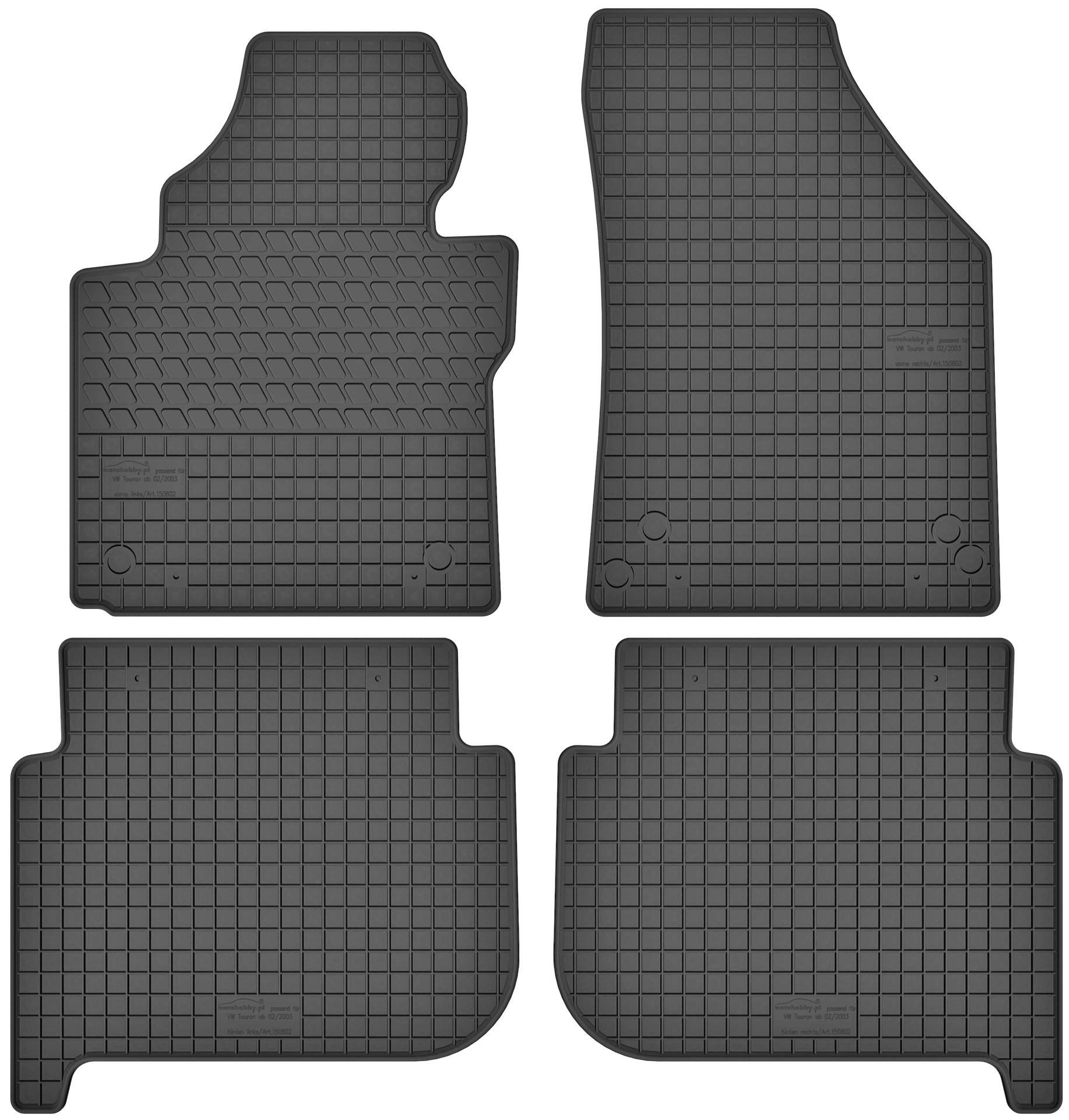 

Vw Touran I (03-10) Dywaniki Gumowe Dedykowane