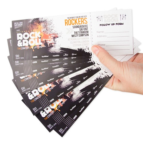 BILETY z PERFORACJĄ - Twój Nadruk - 1000 sztuk Marka inna