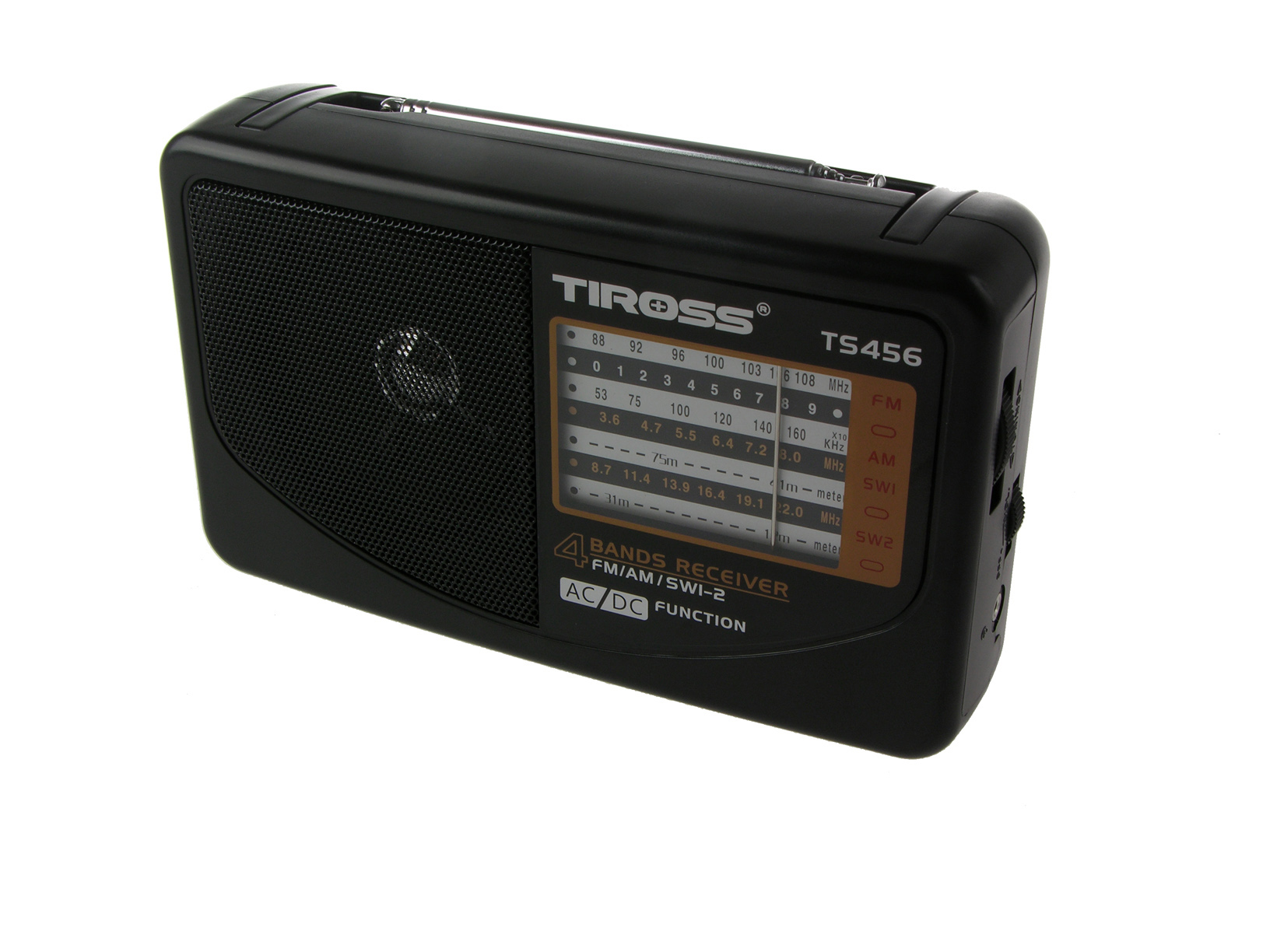 Радио ПОРТАТИВНЫЕ Сетевые R20 FM AM SW Tiross 456