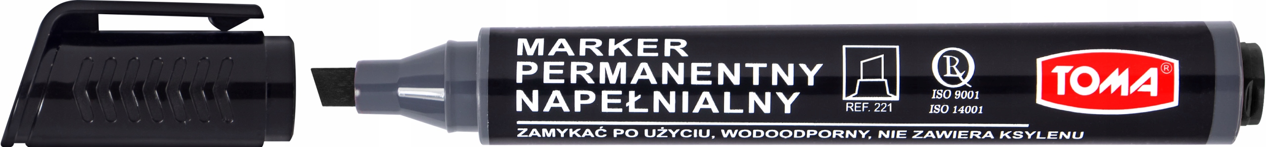 

Marker permanentny ścięty czarny Artline TO-221 To