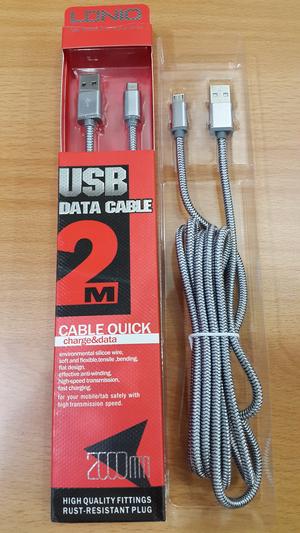 Kabel microUSB USB 2m ORYGINAŁ - LDNIO LS17 200cm Konstrukcja oplot
