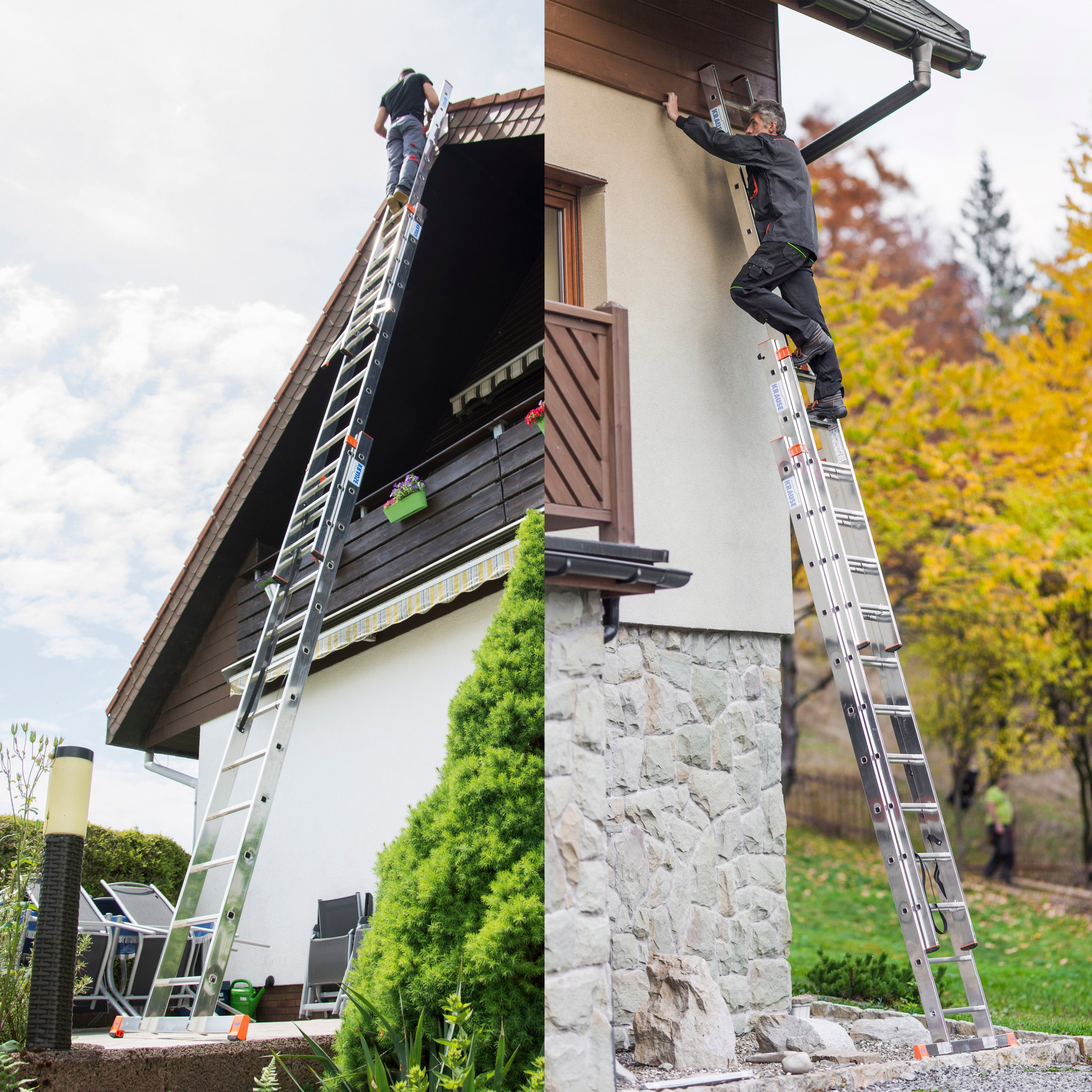 Drabina aluminiowa 3x14 KRAUSE PROFESSIONAL+TRIGON Kod producenta 129727