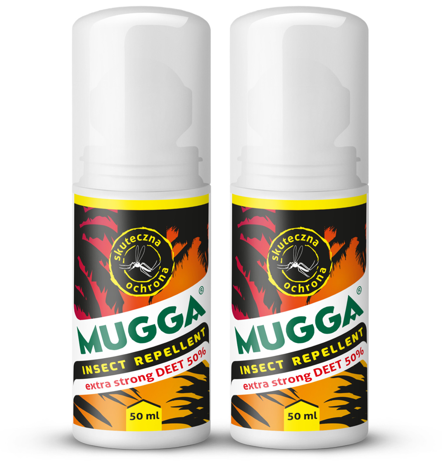 

Zestaw 2X Roll On 50% Deet Komary Kleszcze Mugga