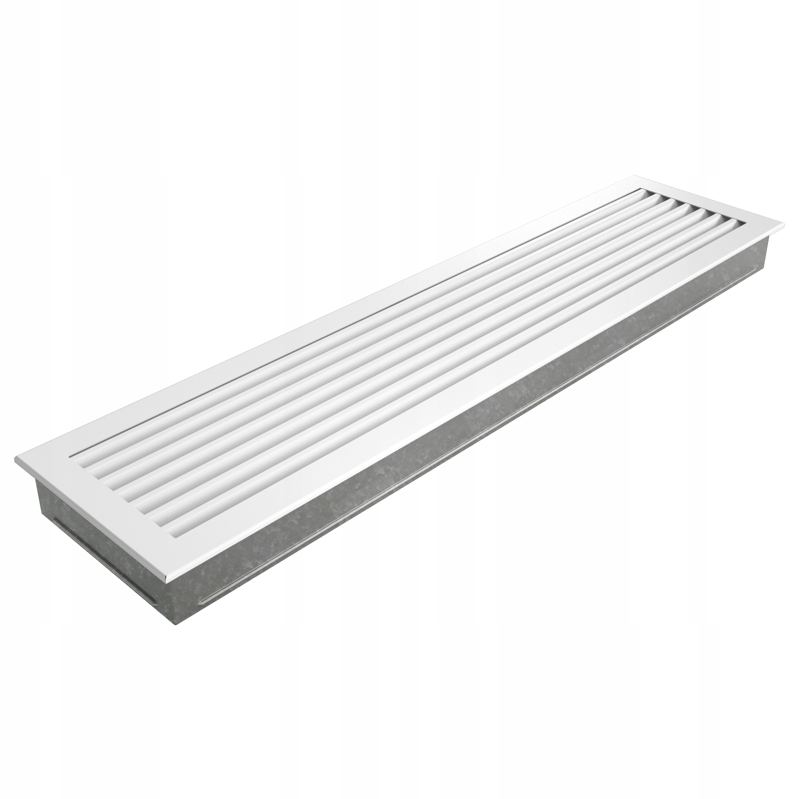 Ventilační Mřížka Krbová Kratki Fresh 17x70 Pevná bílá s žaluzií