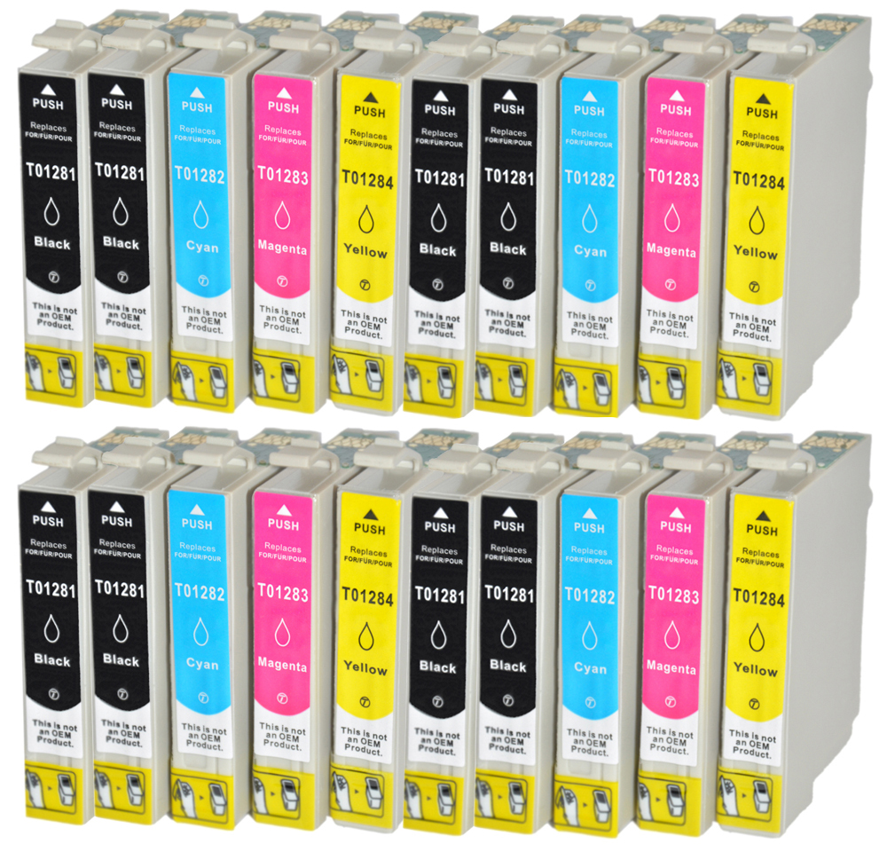 

20x Tusz Do Epson T1281 SX125 SX425W BX305 SX235W