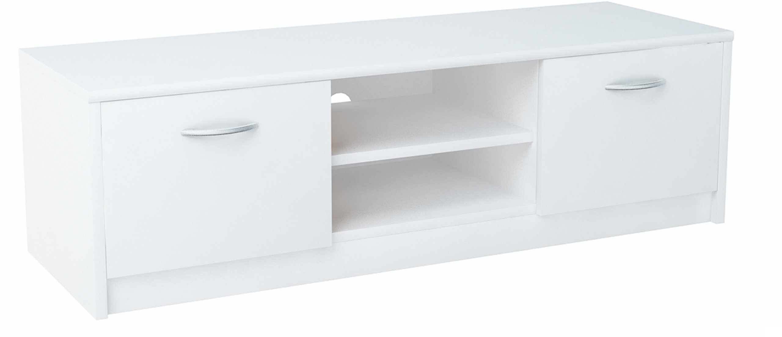 

Szafka stolik Rtv 2DC 120cm Biała komoda regał