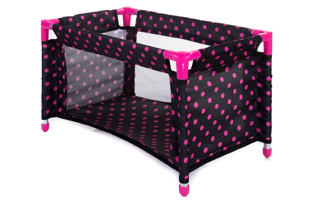 DUŻE ŁÓŻECZKO KOJEC DLA LALEK + POŚCIEL 3w1 Doris Seria DM9381