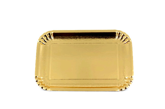 

Tacki Elite jednorazowe Złote 27x19cm Grube 10szt