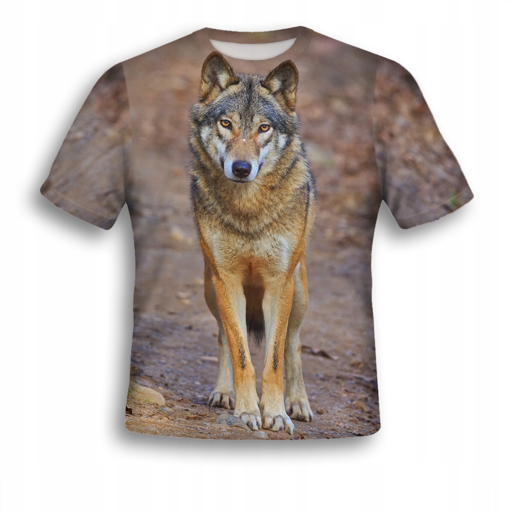 

Koszulka Fullprint T-shirt Wilk S Młodzieżowa Pl