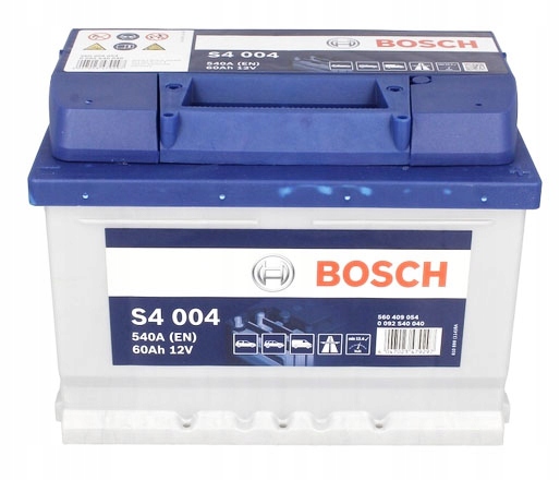 AKUMULATOR BOSCH S4 60 AH 540A 60Ah PowerFrame Numer katalogowy części 0 092 S40 040