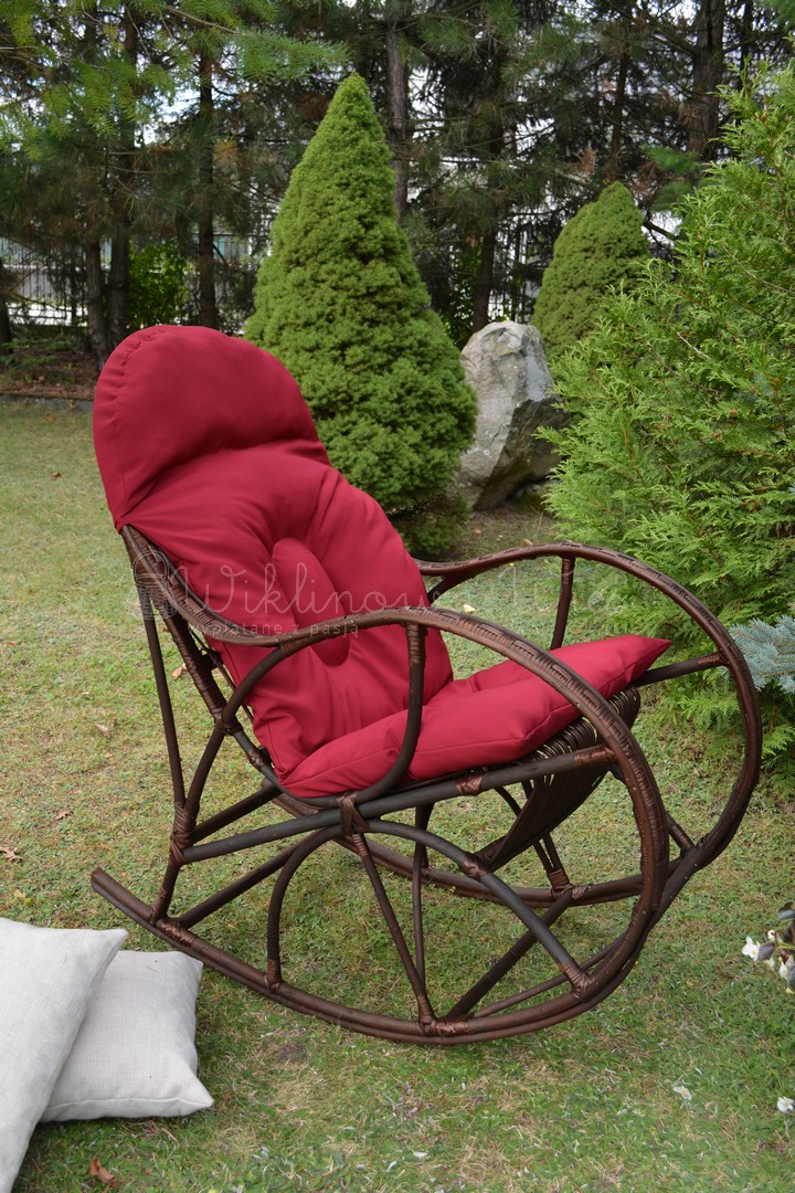 FOTEL BUJANY WIKLINA LORD BRĄZ + PODUSZKA KOLORY Kolor inny kolor