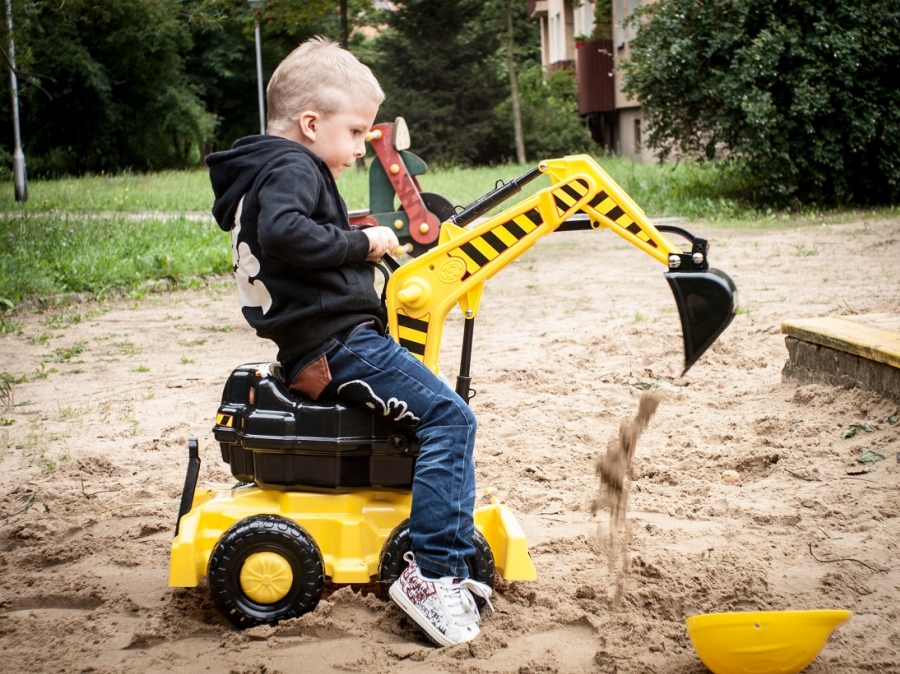 MEGA WIELKA KOPARKA JEŻDZIK +KASK + ŁOPATA EAN (GTIN) 5904913543461