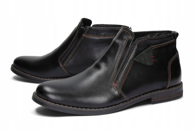 SZTYBLETY MĘSKIE ZIMOWE SKÓRA POLSKIE 280CZ 41 Marka inna