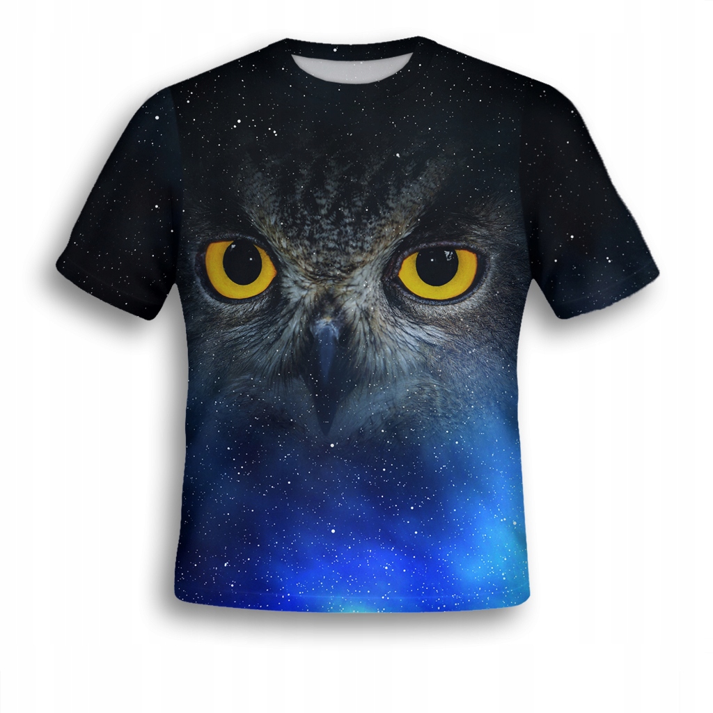 

Koszulka Fullprint T-shirt Sowa S Trwała Miła