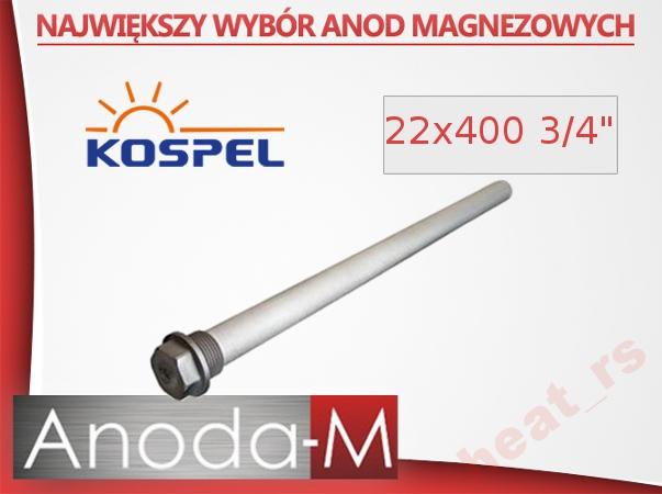 Anoda Magnezowa 22x400 3/4" Kospel Slim EAN (GTIN) 5906564191619
