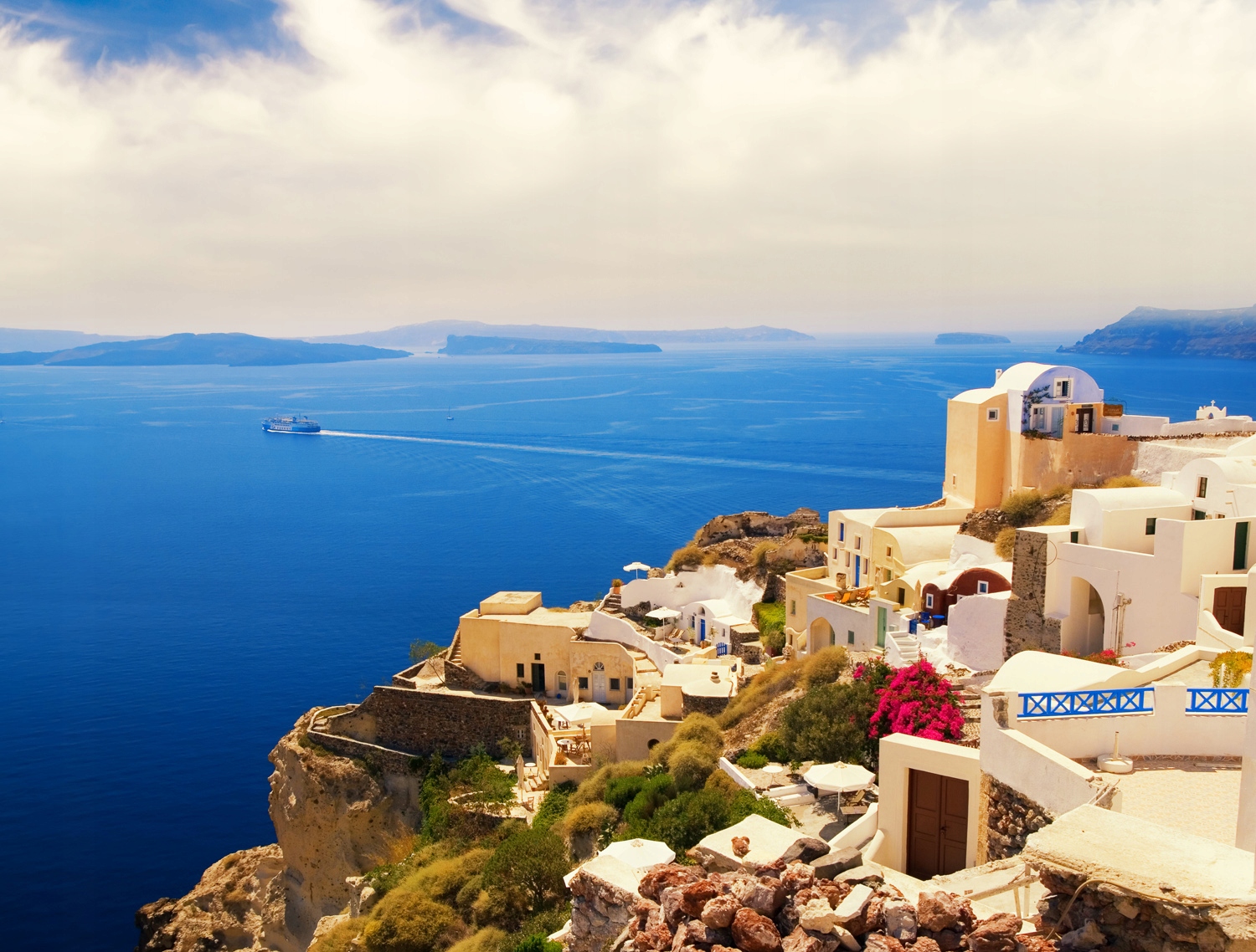

Fototapeta 3D Grecja Santorini 400x270cm Flizelina