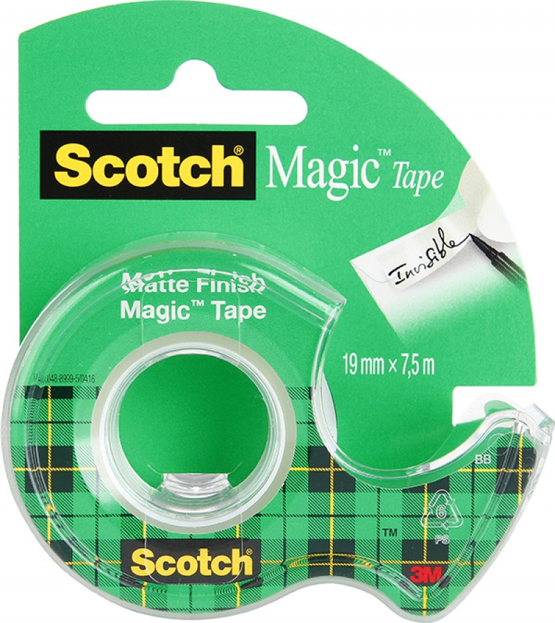 

Taśma Klejąca Matowa Scotch Magic Z Podajnikiem