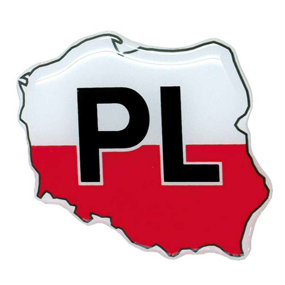 

Naklejka Kontur Polski Pl 3D