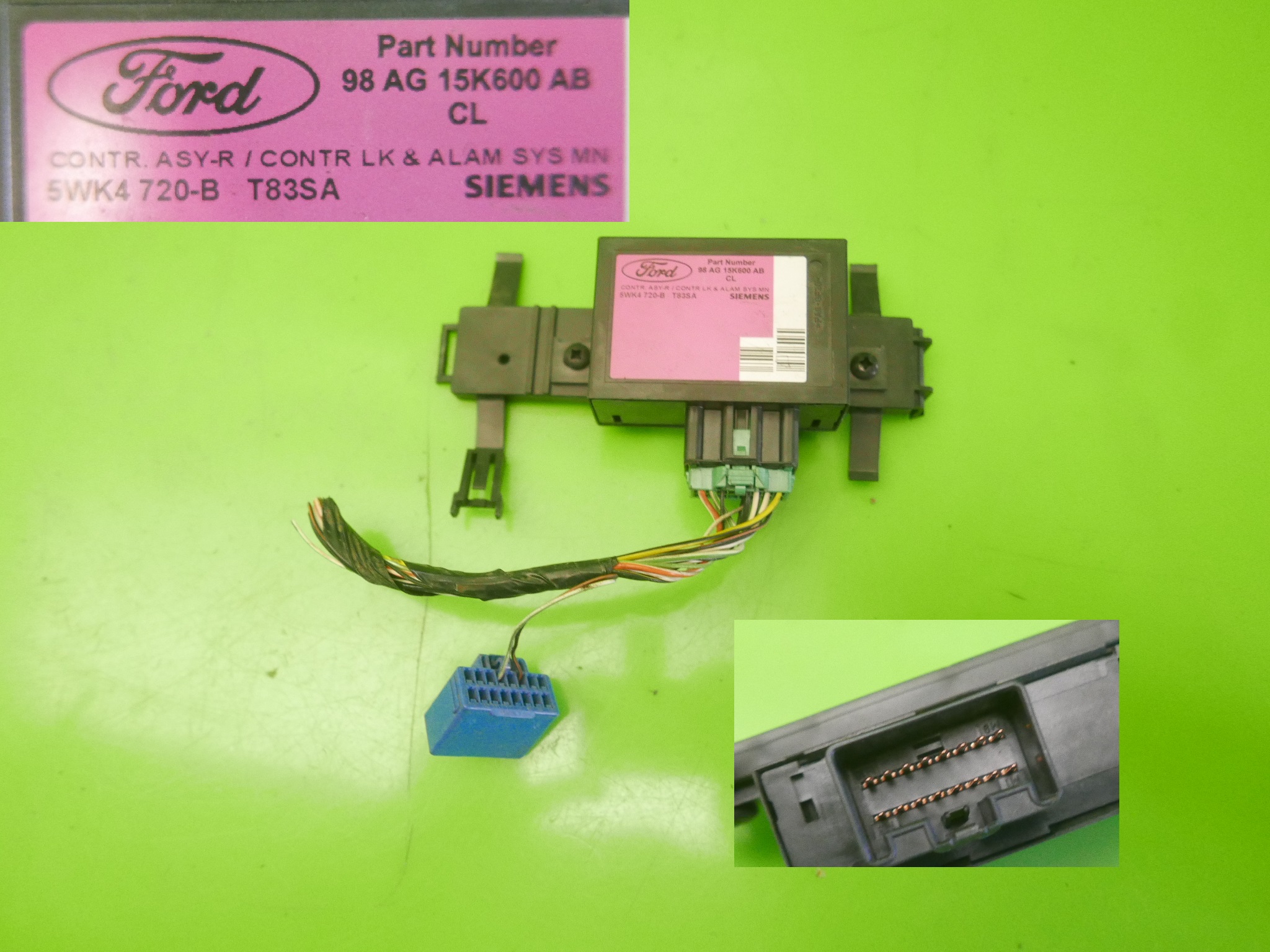 ZESTAW ODPALANIA ECU IMMO FORD FOCUS MK1 1.8 TDDI