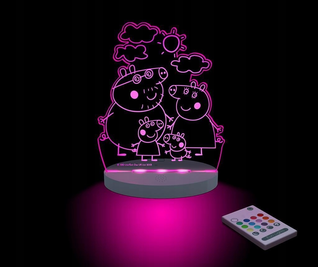 LAMPKA NOCNA - CZUWAJĄCA LED Aloka * ŚWINKA PEPA * EAN (GTIN) 826112298322