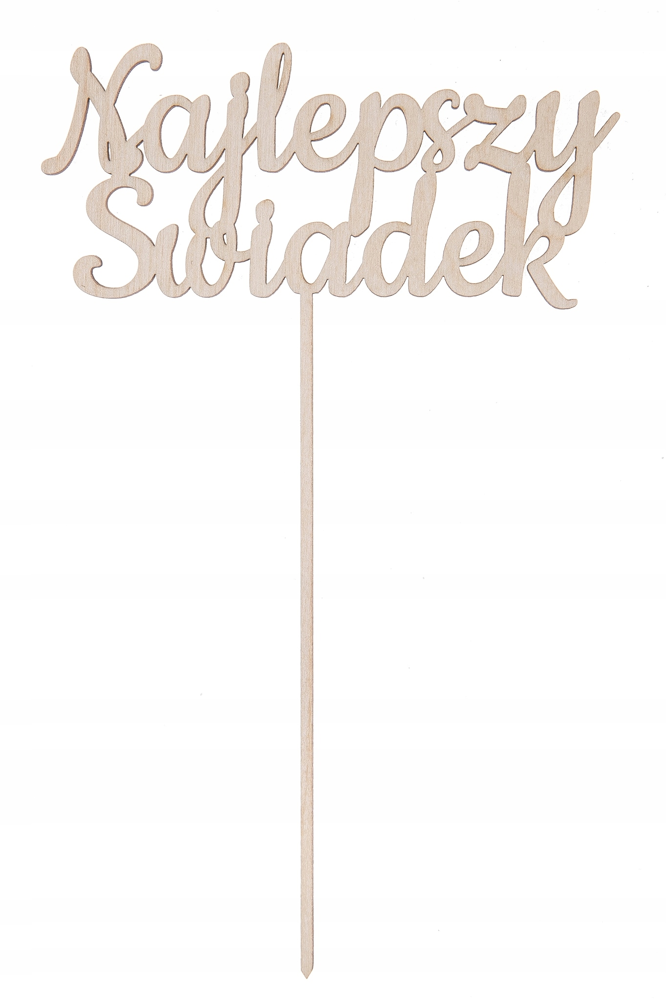 

Najlepszy Świadek napis Podziękowania wesele dekor