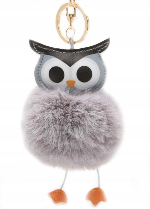 

Pompon Sowa Brelok Zawieszka Keychain Futerko