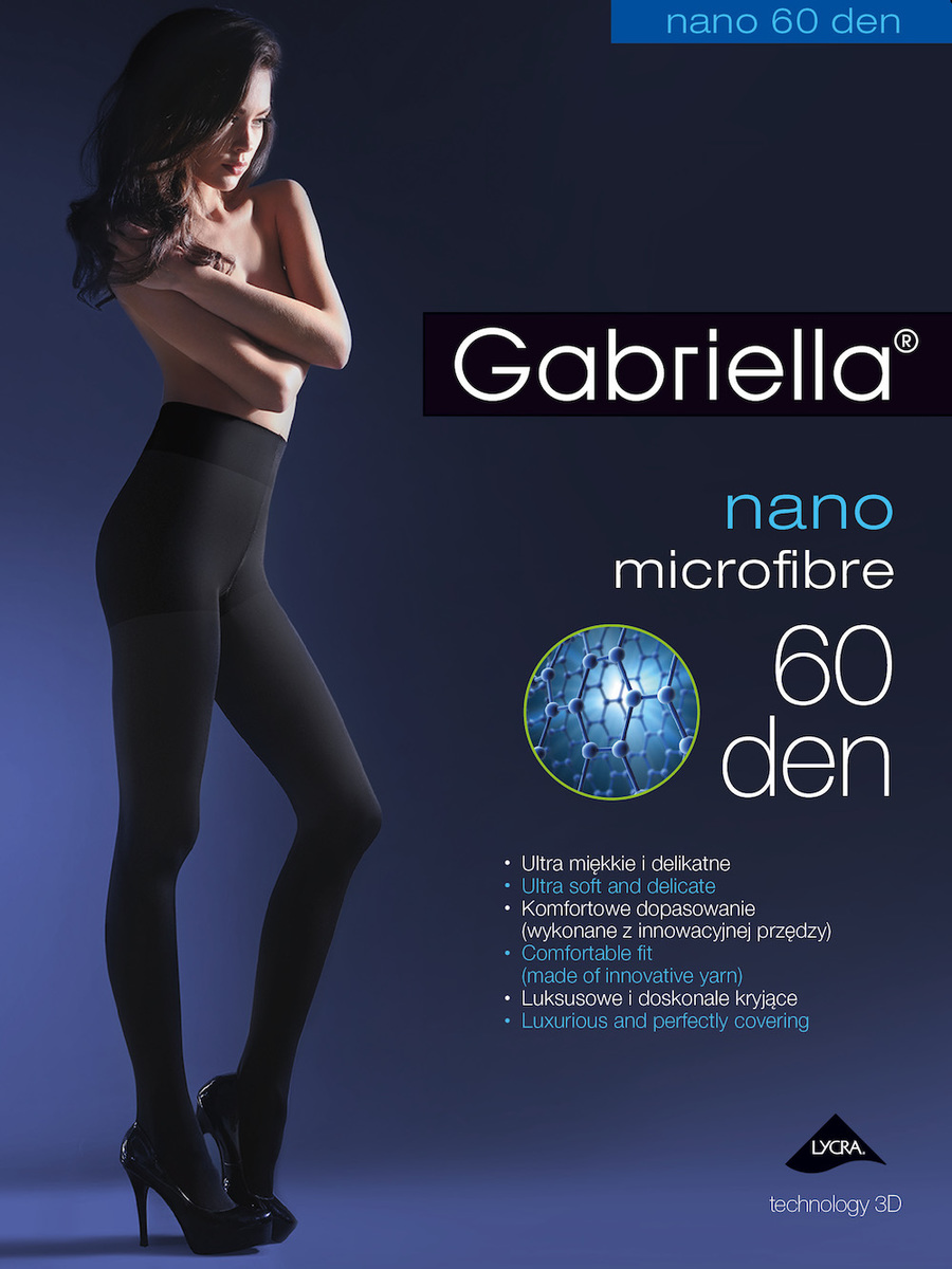 

Rajstopy Gabriella Nano Microfibre 60 den r.3/4