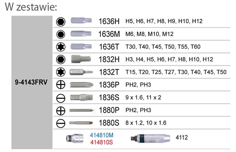 WKRETAK UDAROWY BITY 5 16 KING TONY 9 4143FRV Producent code 9 4143FRV