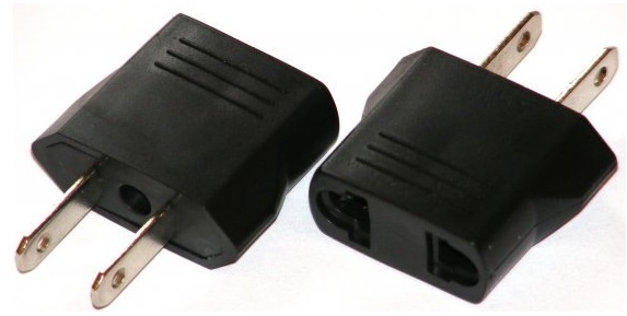 

Adapter przejście wtyk Usa gniazdo Pl polskie(1498
