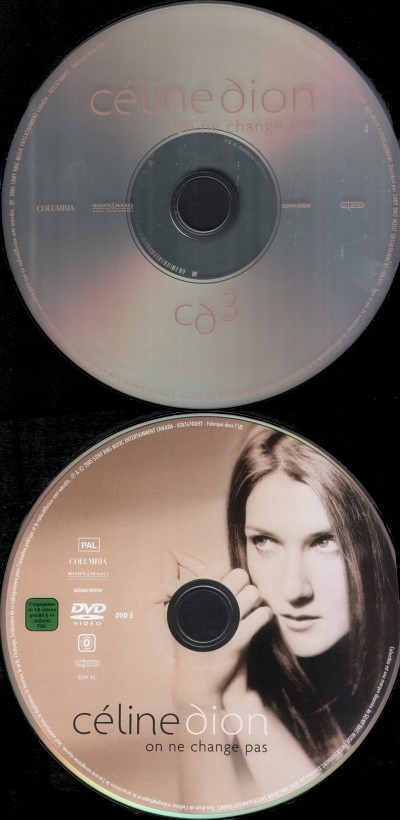 Celine Dion On Ne Change Pas DELUXE 3 CD + DVD FOT