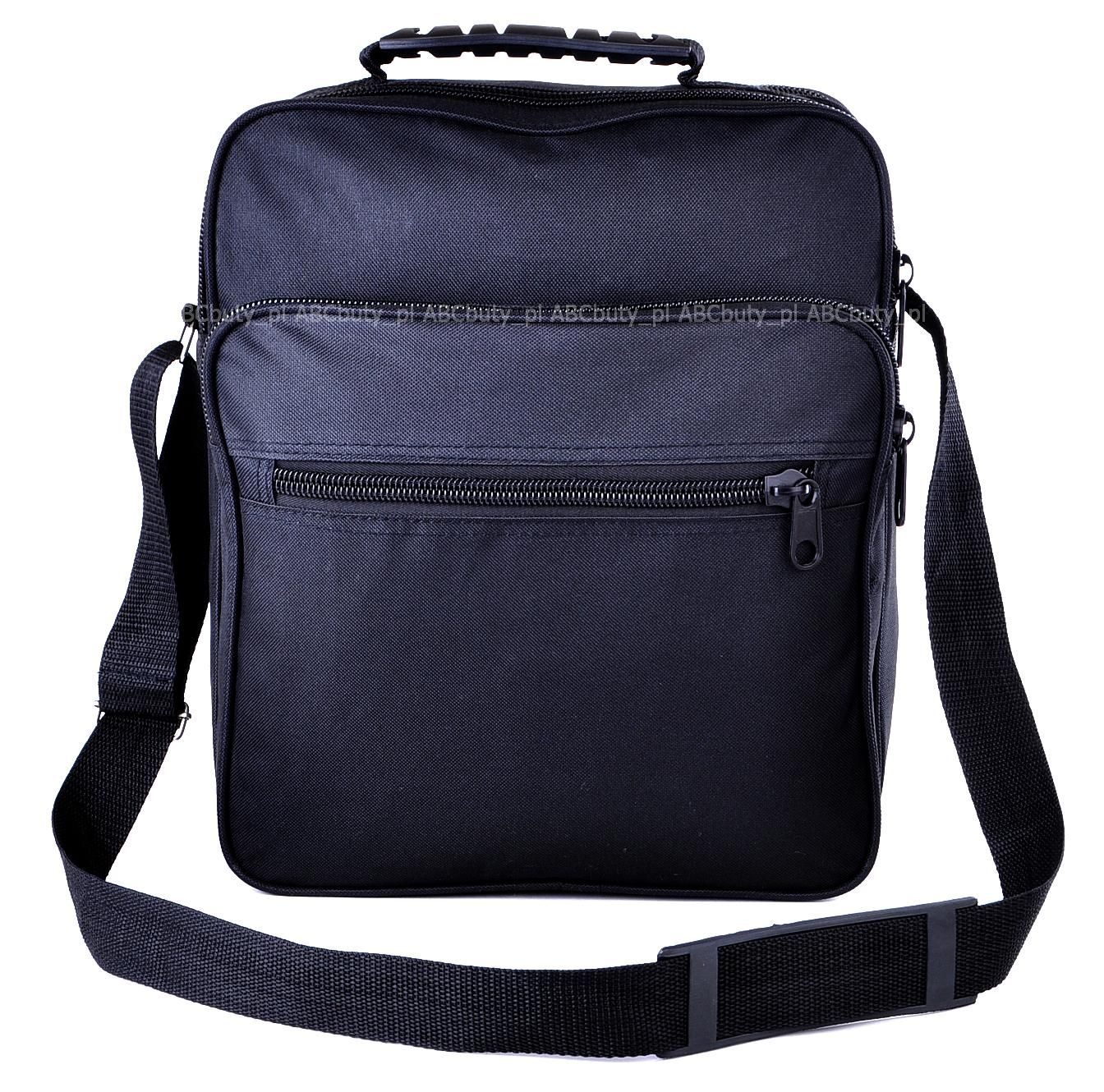 

G1-05 Pionowa Czarna Teczka Męska Na Ramię Studia