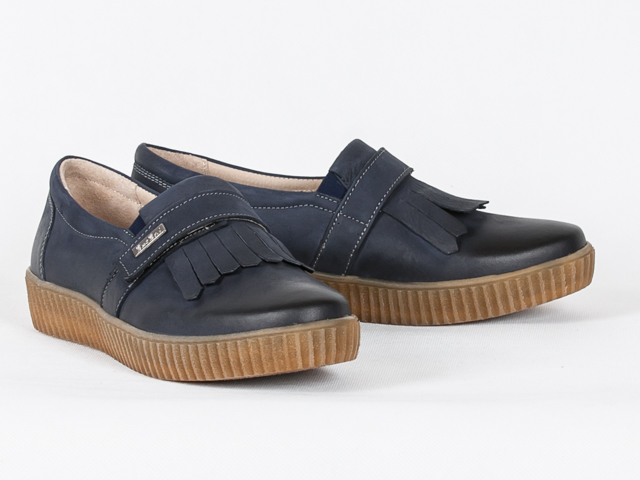 But-bal 645 polobotky Polské modré 37 Kůže Nat